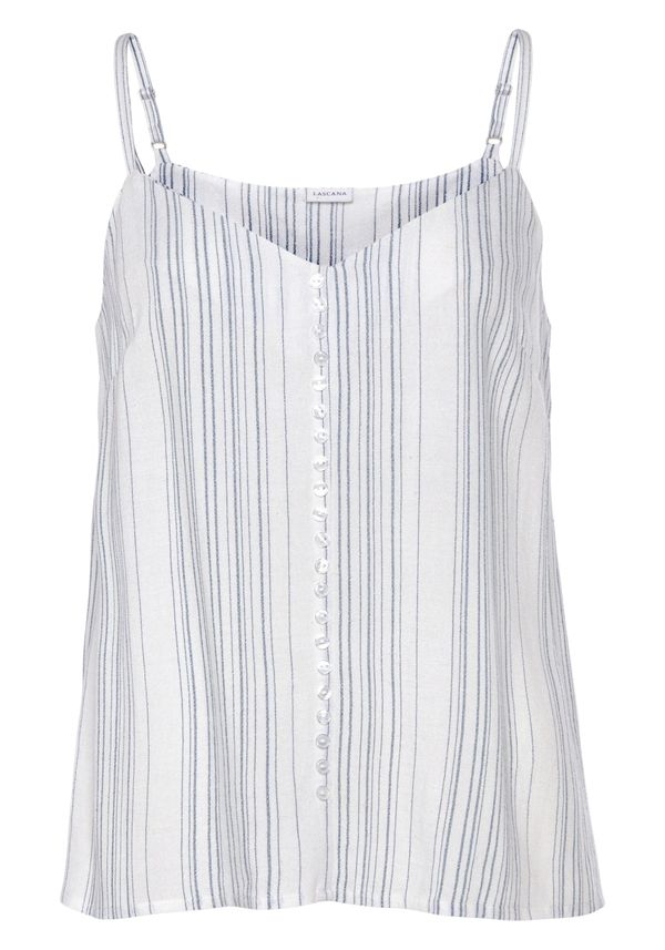 LASCANA LASCANA Блуза  синьо / бяло