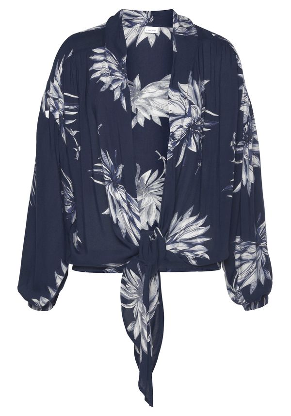 LASCANA LASCANA Блуза  синьо / бяло