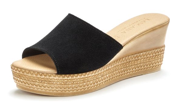 LASCANA LASCANA Чехли  бежово / черно