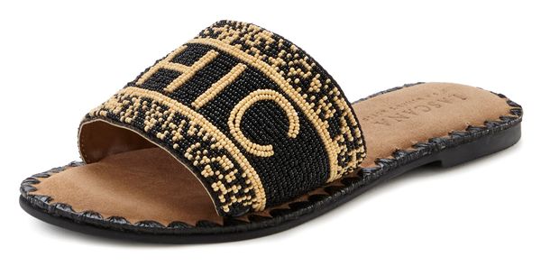 LASCANA LASCANA Чехли  капучино / черно