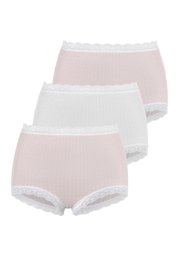 LASCANA LASCANA Дамски бикини  кремаво / бледорозово / бяло