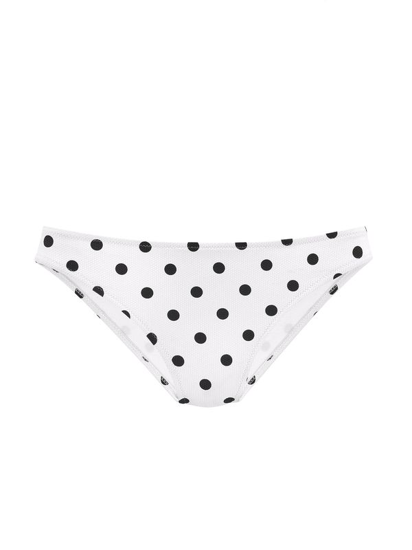 LASCANA LASCANA Долнище на бански тип бикини  черно / бяло