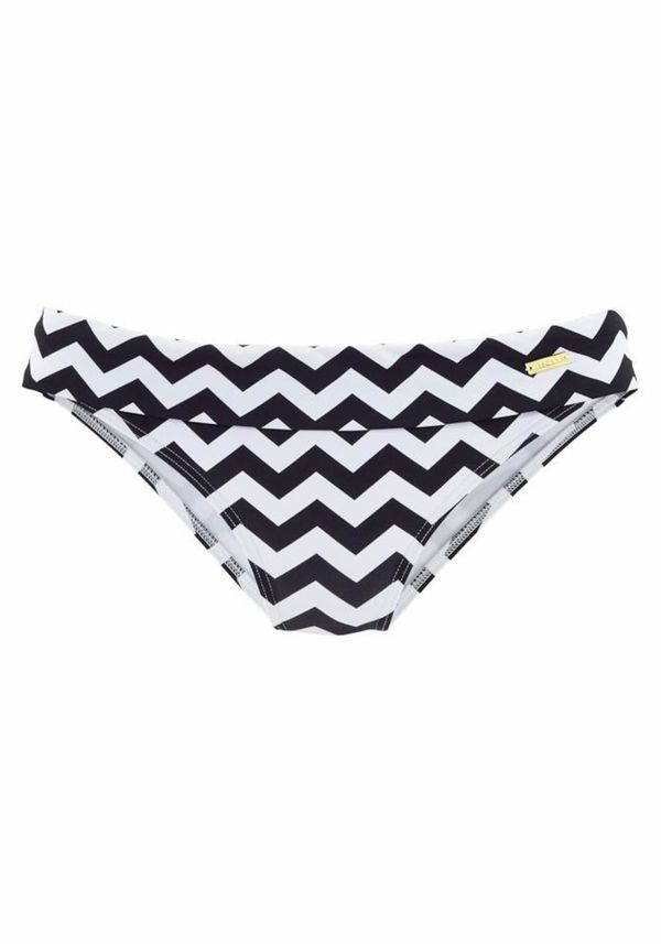 LASCANA LASCANA Долнище на бански тип бикини 'Grace'  черно / бяло