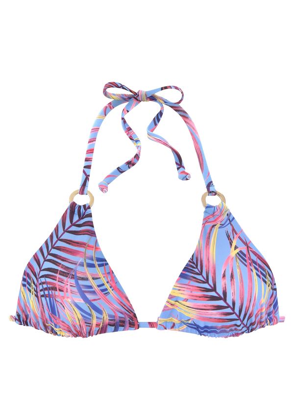 LASCANA LASCANA Горнище на бански 'Breese'  небесносиньо / светложълто / патладжан / светлорозово