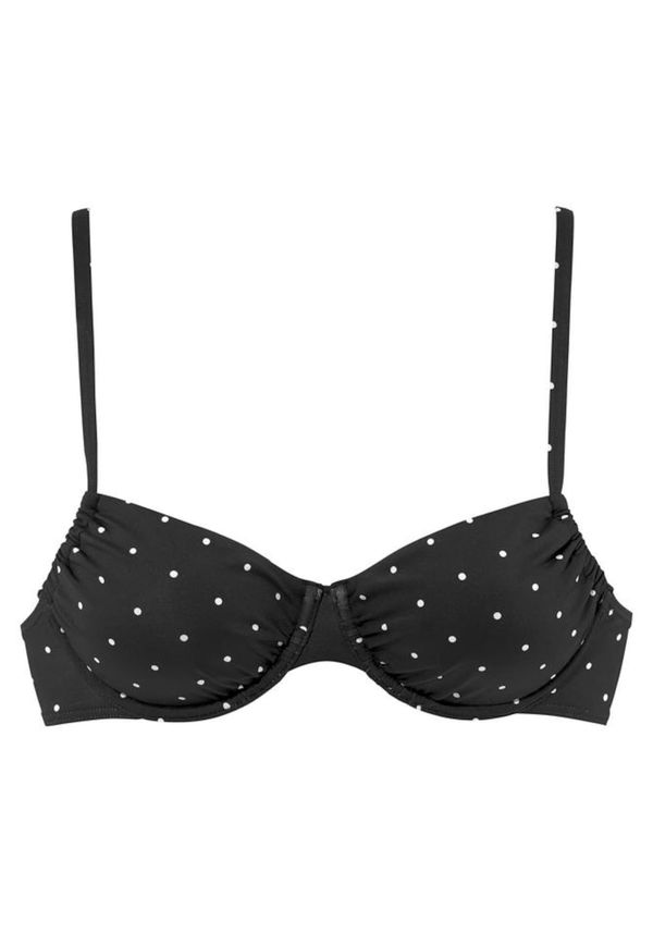 LASCANA LASCANA Горнище на бански  черно