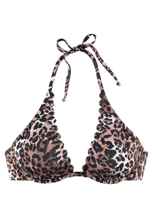 LASCANA LASCANA Горнище на бански 'Lexa'  бежово / светлокафяво / тъмнокафяво