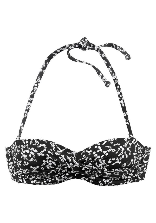LASCANA LASCANA Горнище на бански 'Meadow'  черно