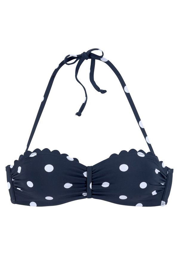 LASCANA LASCANA Горнище на бански  нейви синьо / бяло