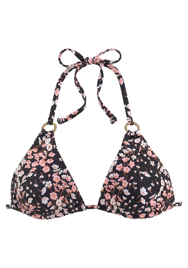 LASCANA LASCANA Горнище на бански  пъстро / черно