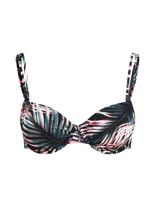 LASCANA LASCANA Горнище на бански  смарагдово зелено / тревнозелено / бледорозово