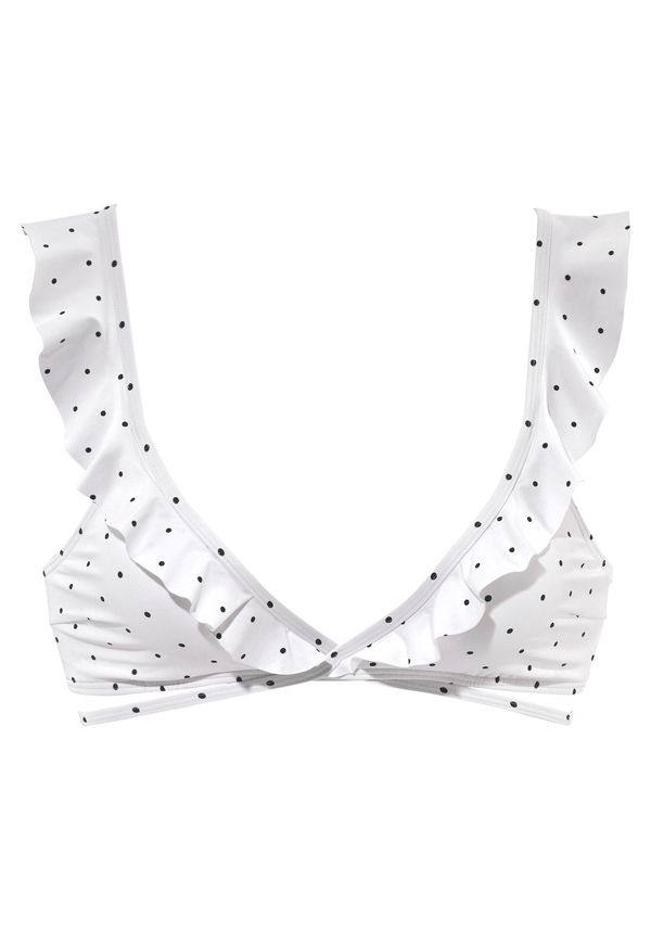 LASCANA LASCANA Горнище на бански 'Sparkle'  морскосиньо / бяло