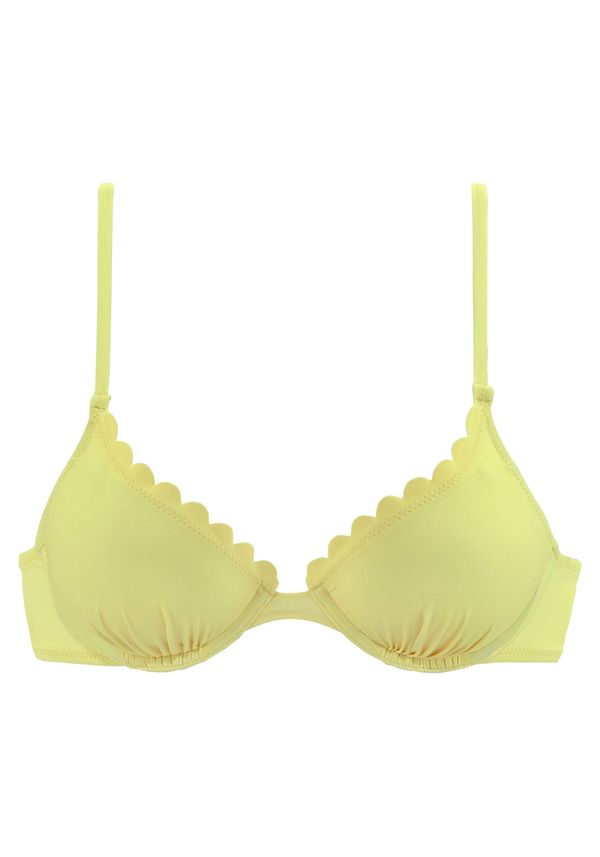 LASCANA LASCANA Горнище на бански  светложълто