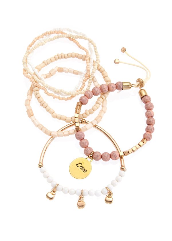 LASCANA LASCANA Гривна  бежово / телесен цвят / злато / бяло