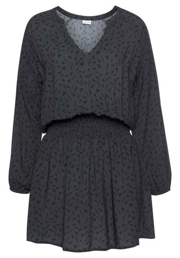 LASCANA LASCANA Лятна рокля  антрацитно черно