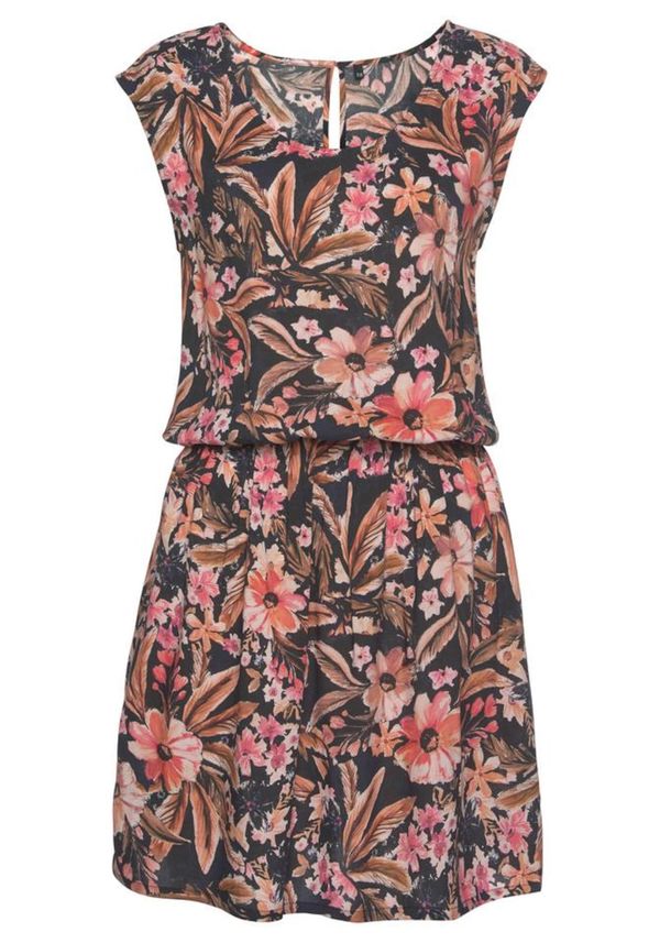 LASCANA LASCANA Лятна рокля  бежово / кайсия / розово / черно