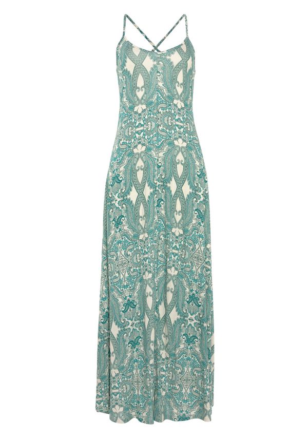 LASCANA LASCANA Лятна рокля  тюркоазен / бял памук