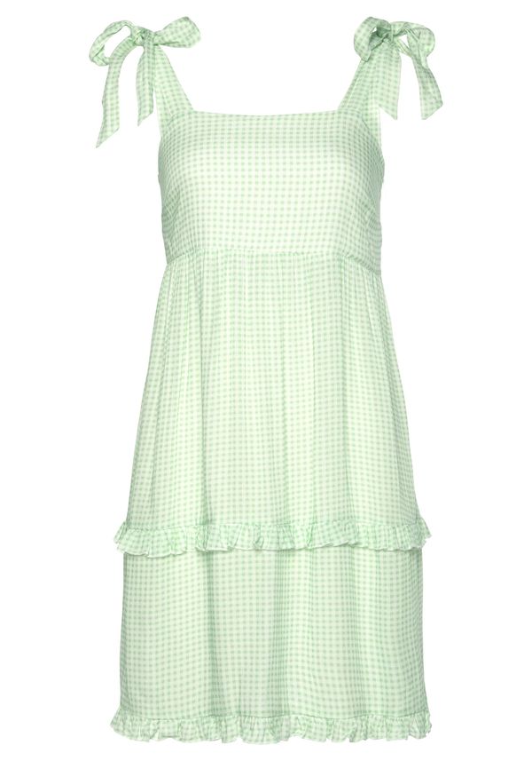LASCANA LASCANA Лятна рокля  зелено / пастелно зелено