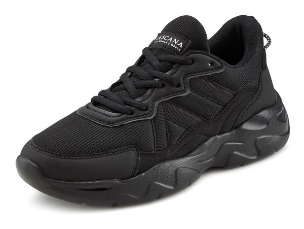 LASCANA LASCANA Ниски маратонки  черно / бяло