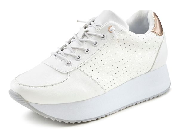 LASCANA LASCANA Ниски маратонки  злато / бяло