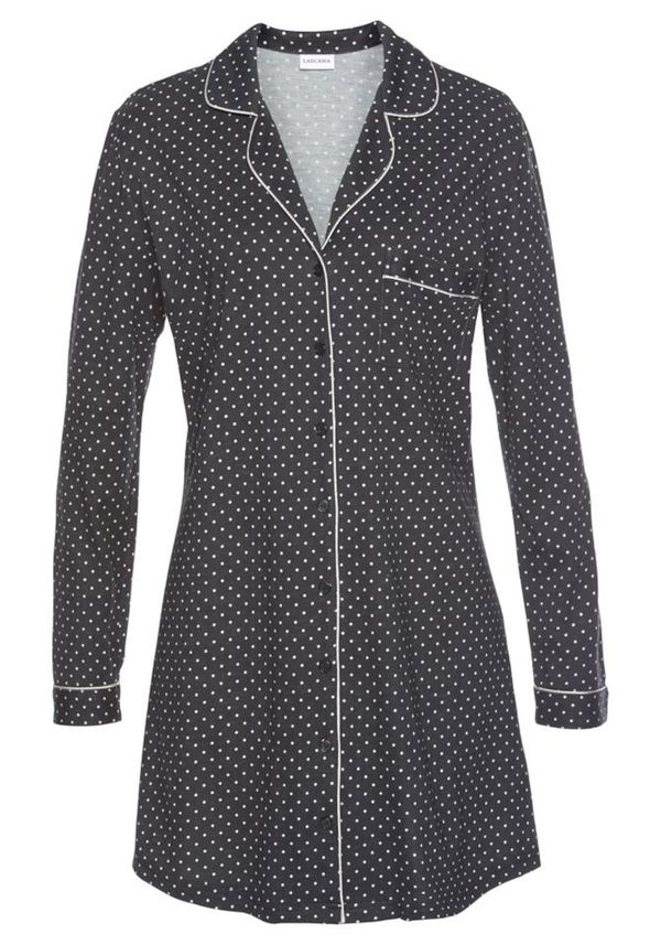 LASCANA LASCANA Нощница  черно / бяло