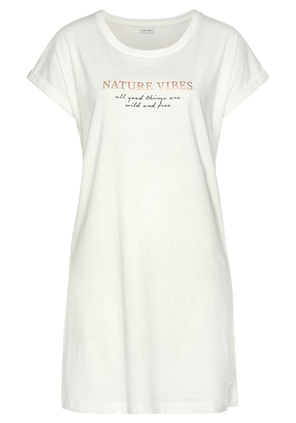 LASCANA LASCANA Нощница  екрю / бордо / черно