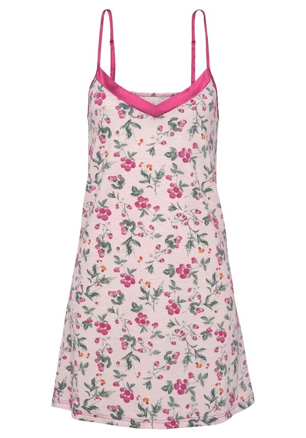 LASCANA LASCANA Нощница  екрю / зелено / розово