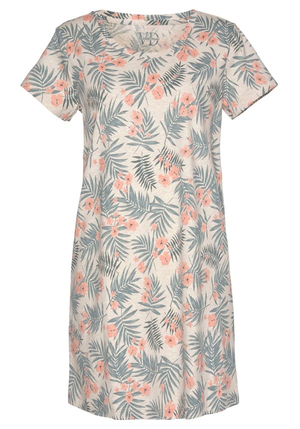 LASCANA LASCANA Нощница  зелено / оранжево / светлооранжево