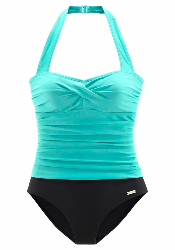 LASCANA LASCANA Оформящ цял бански  тюркоазен / черно