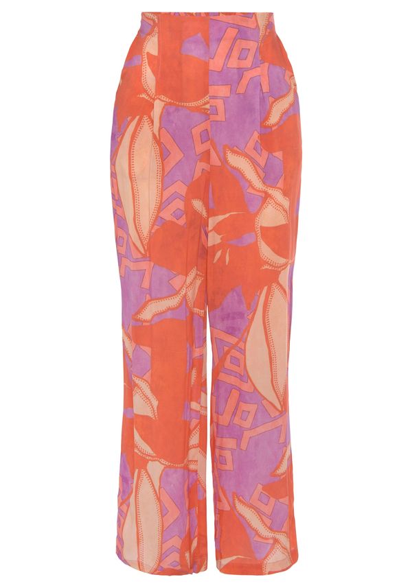 LASCANA LASCANA Панталон  лилав / пъстро