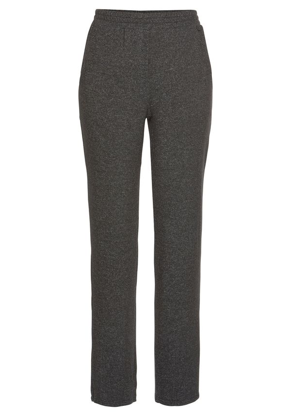 LASCANA LASCANA Панталон пижама  антрацитно черно