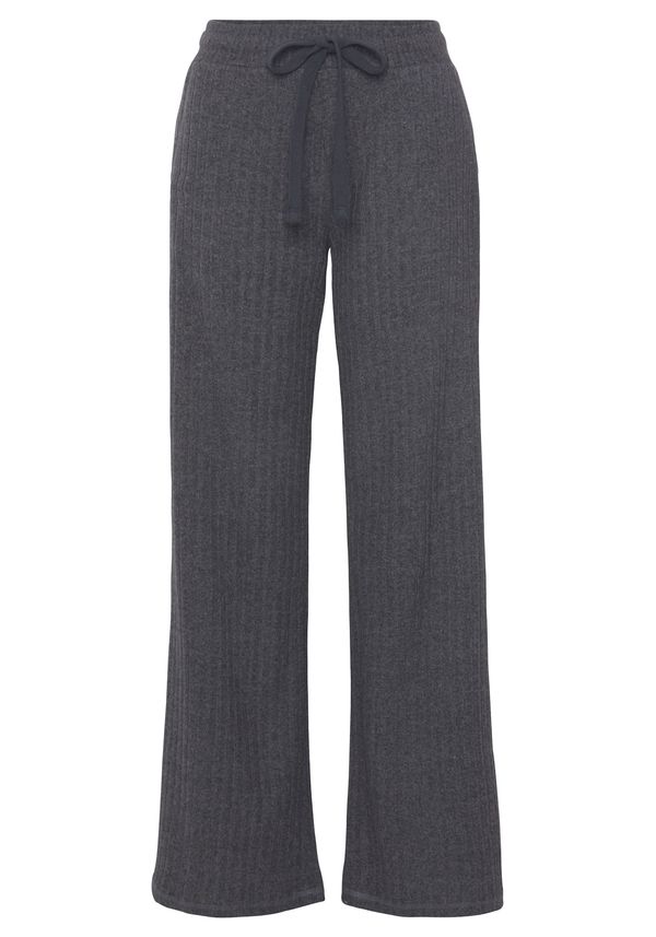 LASCANA LASCANA Панталон пижама  антрацитно черно