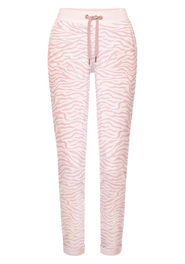 LASCANA LASCANA Панталон  розово / бяло