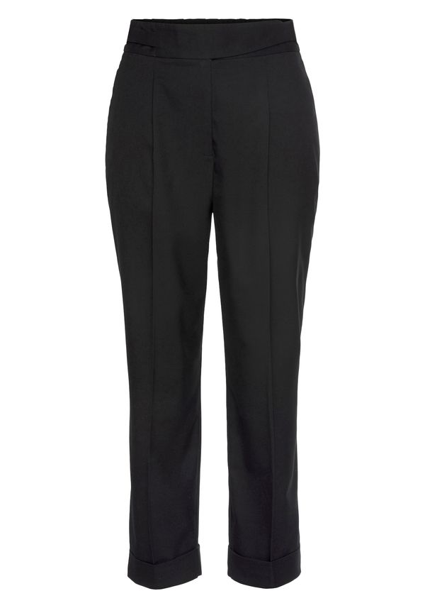 LASCANA LASCANA Панталон с ръб  черно