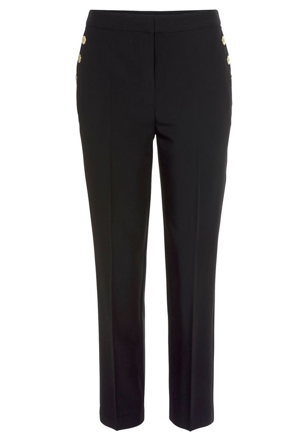 LASCANA LASCANA Панталон с ръб  черно