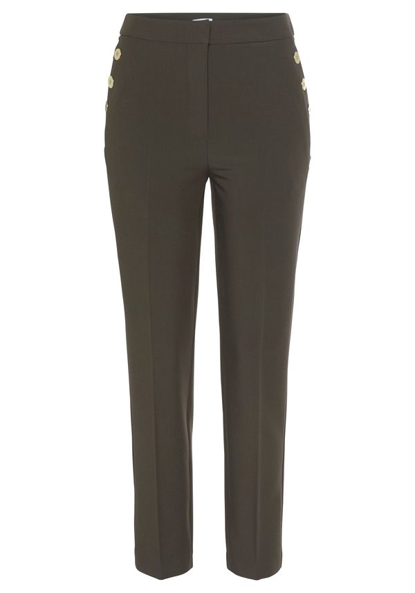 LASCANA LASCANA Панталон с ръб  каки