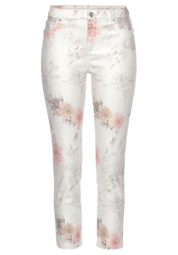 LASCANA LASCANA Панталон  сиво-бежово / бледорозово / бяло