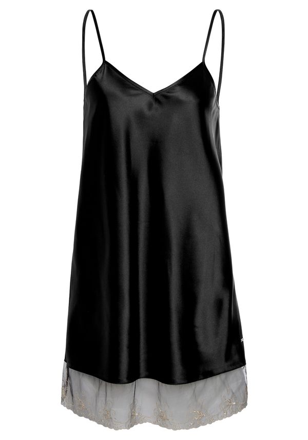 LASCANA LASCANA пеньоар  бежово / черно