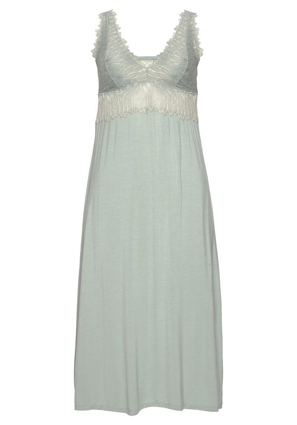 LASCANA LASCANA пеньоар  бежово / нефритено зелено