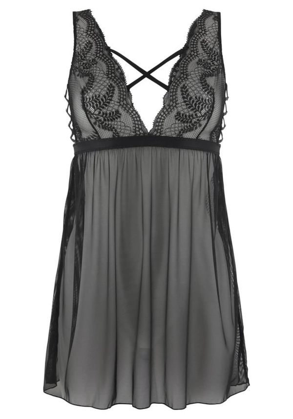 LASCANA LASCANA пеньоар  черно