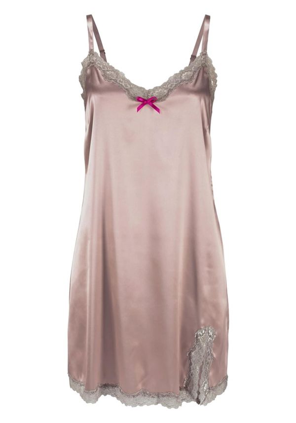 LASCANA LASCANA пеньоар  розово злато / таупе сиво / пепел от рози