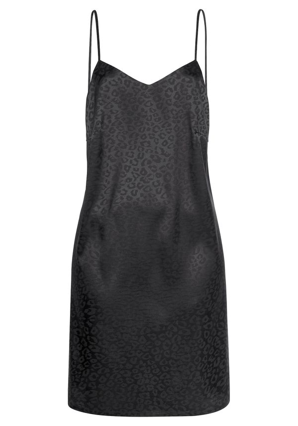 LASCANA LASCANA пеньоар  тъмносиво / черно