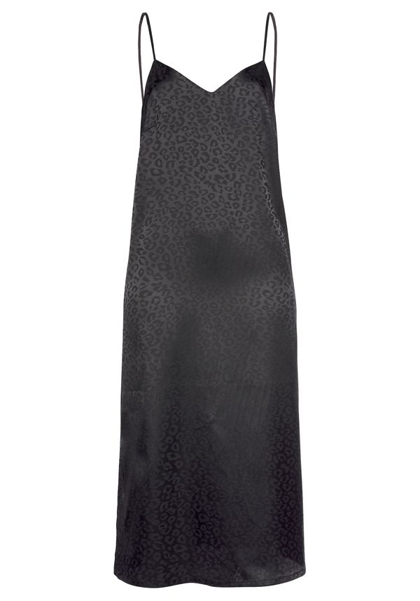 LASCANA LASCANA пеньоар  тъмносиво / черно