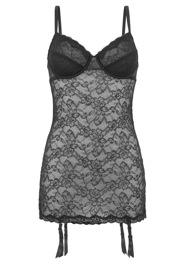 LASCANA LASCANA Пенюар  черно