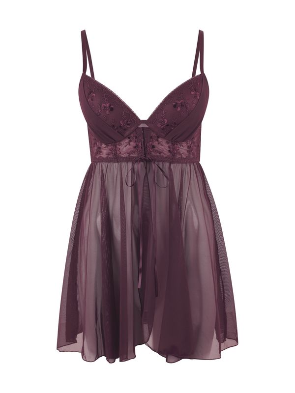 LASCANA LASCANA Пенюар  патладжан / бордо