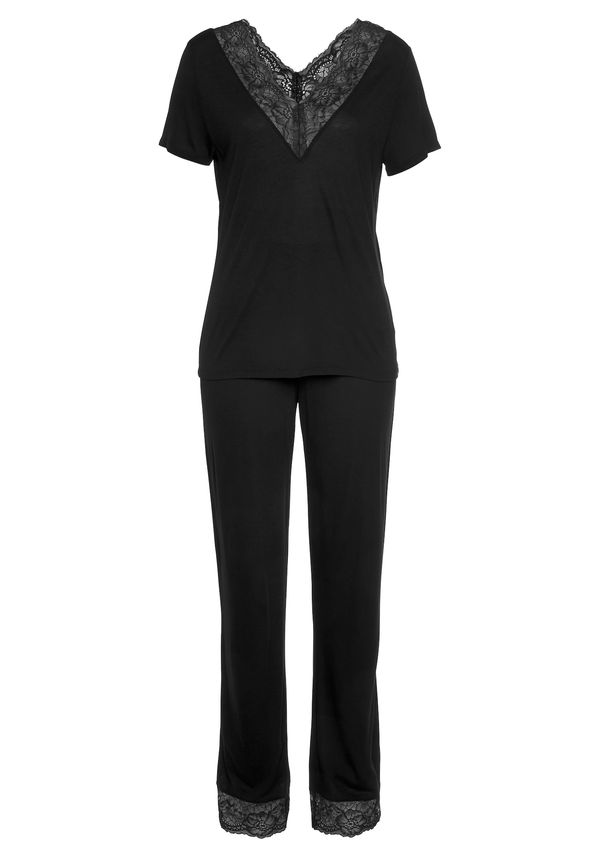LASCANA LASCANA Пижама  черно