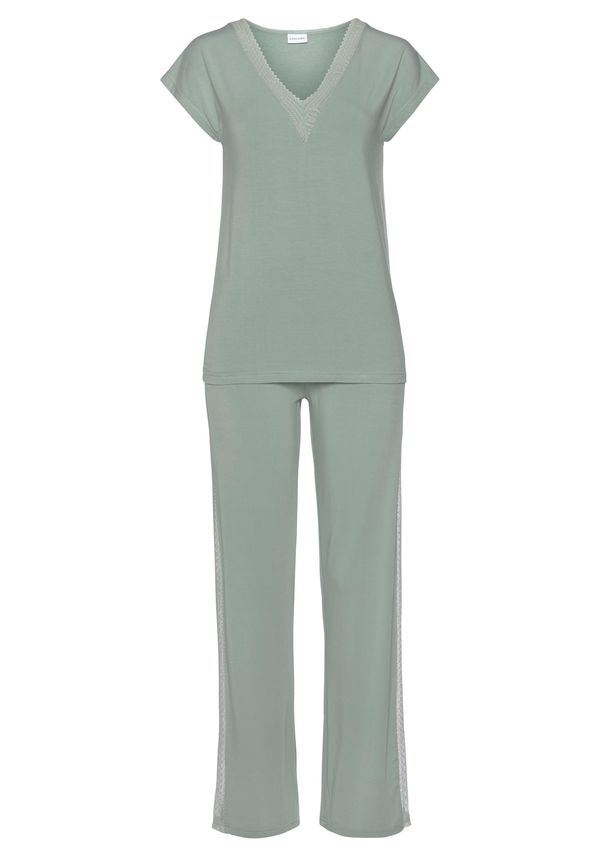 LASCANA LASCANA Пижама  пастелно зелено