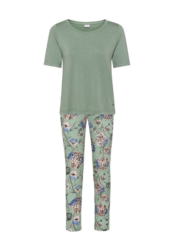 LASCANA LASCANA Пижама  синьо / маслина / бледорозово