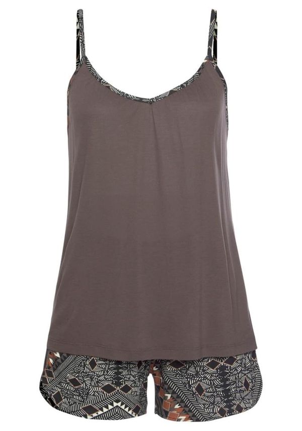 LASCANA LASCANA Пижама  сиво