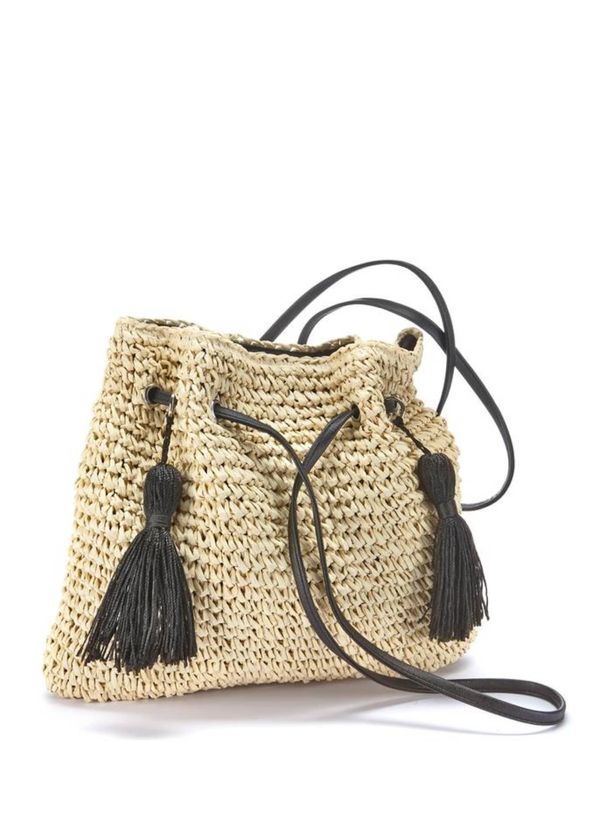 LASCANA LASCANA Плажна чанта  бежово / тъмнокафяво