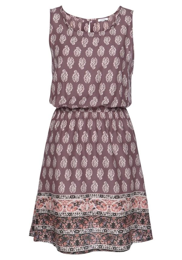 LASCANA LASCANA Плажна рокля  бежово / боровинка / бледорозово